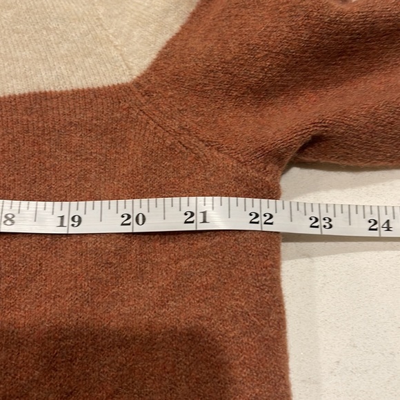 MADEWELL Long Color Block Cardigan Duster M - Picture 5 of 6